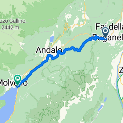 da Fai Paganella a lago di Molveno