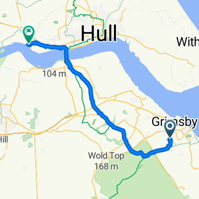 55 Southwold Crescent, Grimsby to Brough Railway Station, Station Road, Brough