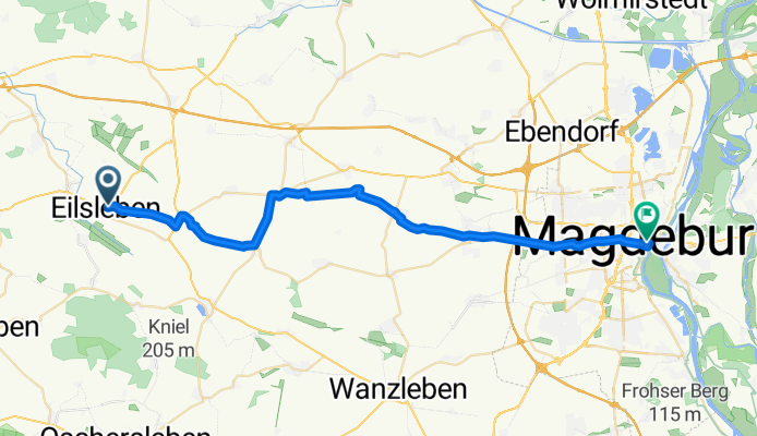 Städtepartnerschaftsweg_Eilsleben - Magdeburg