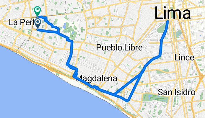De Avenida de los Precursores 998, San Miguel a Avenida República de Venezuela 6053, San Miguel
