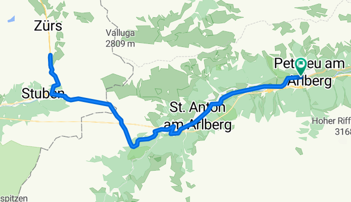 Von Pettneu zum Flexenpass