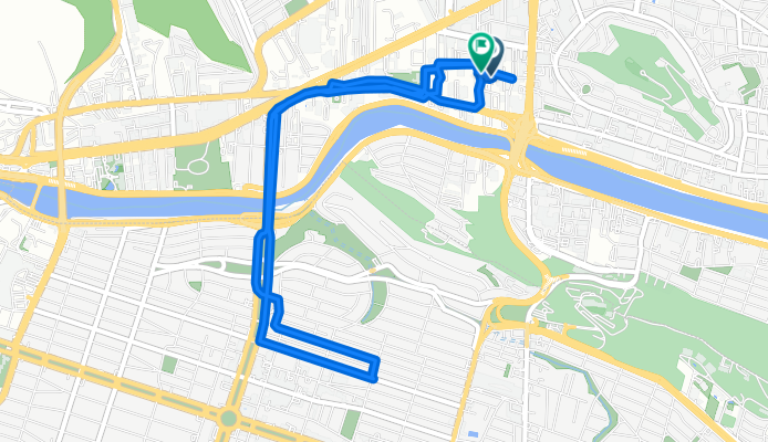Restful route in Monterrey