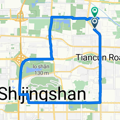 从田村北路17号, 北京市出发的路线