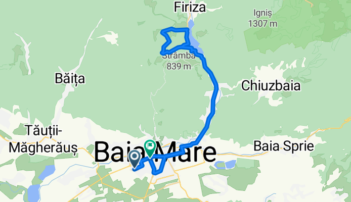 Baia Mare-Drum forestier(valea romana)-Cantonul Valcele{Firiza}-Baia Mare