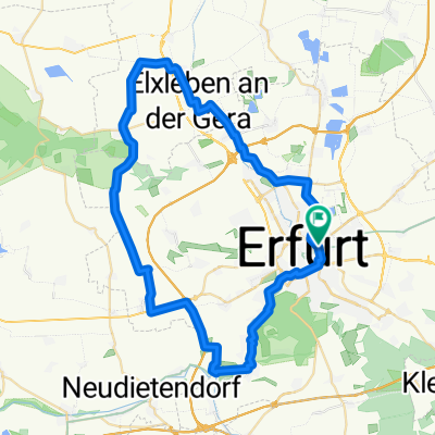 Rundfahrt Erfurt - Möbisburg - Frienstedt - Witterda - Walschleben - Geraradweg Erfurt