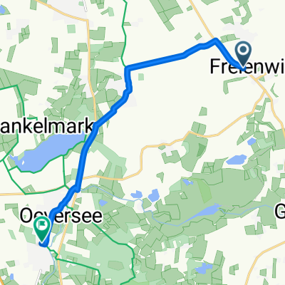 Eckernförder Landstraße 29–29A, Freienwill nach Achter de Schmee 1A, Oeversee