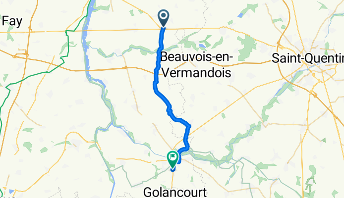 D15, Vraignes-en-Vermandois to Rue de Paris 80, Muille-Villette