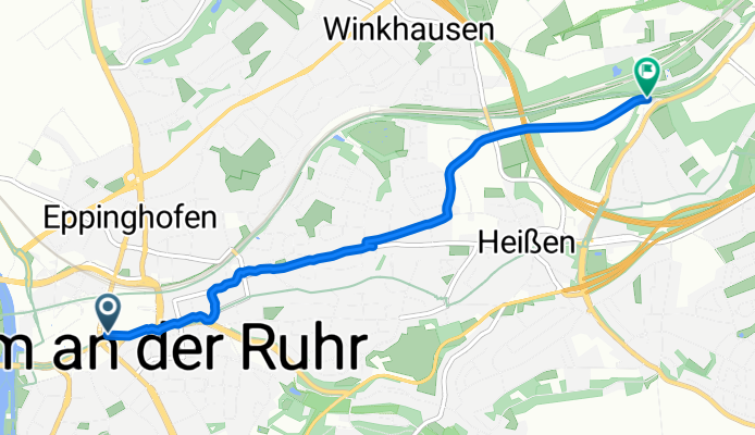 Hans-Böckler-Platz 1h, Mülheim an der Ruhr nach Frohnhauser Weg 151, Mülheim an der Ruhr