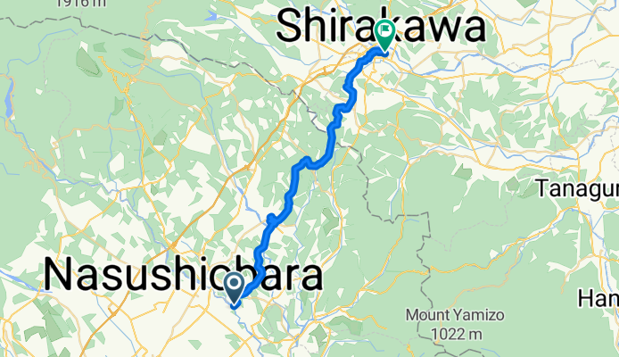 Ajisai Bridge, Nasushiobara to 1-2, Shirakawa