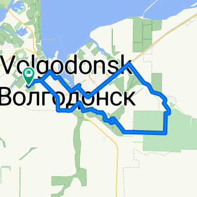 От Unnamed Road, Волгодонск до Unnamed Road, Волгодонск
