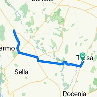 Route im Schneckentempo in Pocenia