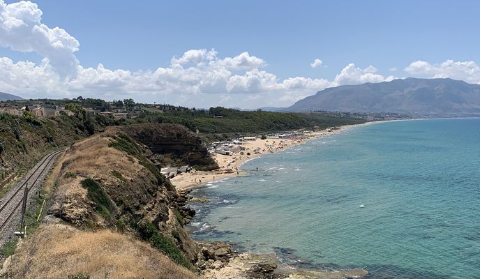 Photo 2 of the Bikemap route "Castellammare nach  Balestrate Porto/Spiaggia u retour"