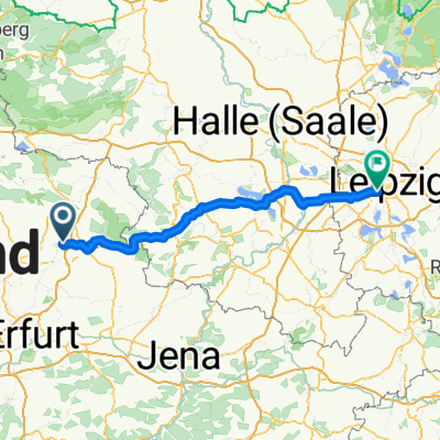 Rosa-Luxemburg-Straße 51, Sömmerda nach Industriestraße 56, Leipzig