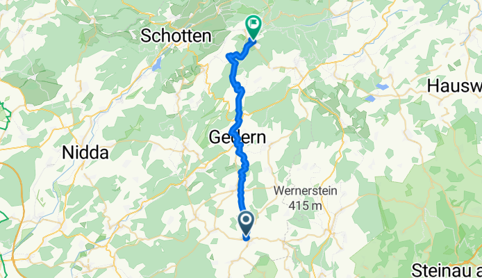 Bornweg 7, Kefenrod nach Waldstraße 1–15, Schotten