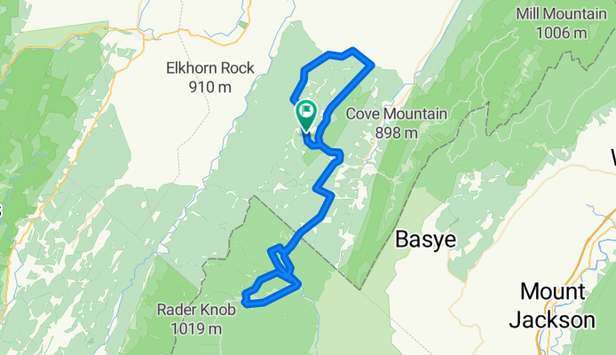  Bergton/Criders VA crisscrossing loop w/ gravel climbs back to Lost River Barn