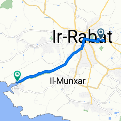 От Triq Santa Marta, Ir-Rabat Għawdex до Xatt Ix Xlendi Water Sports Facilities, Munxar