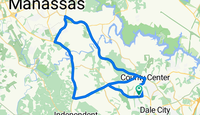 Manassas route via Dale Blvd