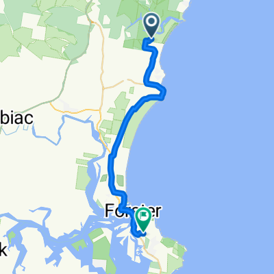 Route to Goldens Road, Forster