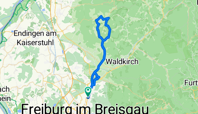 Freiburg - Sexau - Freiamt und zurück