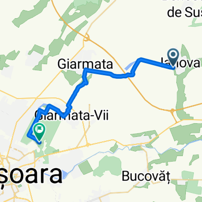 Remetea Mica - Cobolas - Herneacova - Ianova - Giarmata Mare - Giarmata Vii - Padurea Verde - Timisoara - Giroc