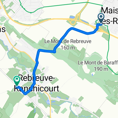 De Rue Averlant, Maisnil-lès-Ruitz à 2 Rue de La Comté, Rebreuve-Ranchicourt