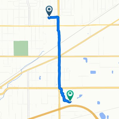 3902 N Bolton Ave, Indianapolis to 2801 N Catherwood Ave, Indianapolis