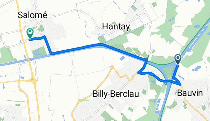 13 Chemin du Halage, Bauvin naar 38 Rue Saint-Michel-sur-Loire, Salomé
