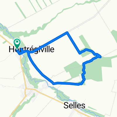 Restful route in Heutrégiville