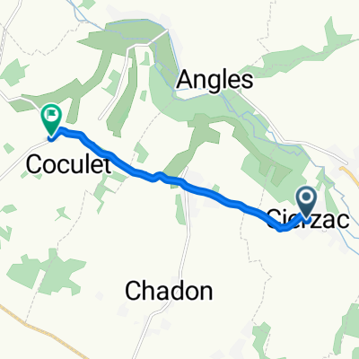 Relaxed route in Saint-Martial-sur-Né