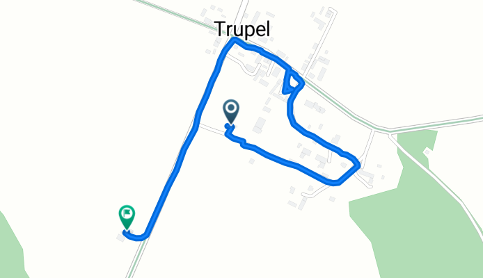 Restful route in Kisielice