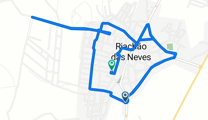 De Rua da Rodoviária, Riachão das Neves a Rua Novo Horizonte, 1–233, Riachão das Neves