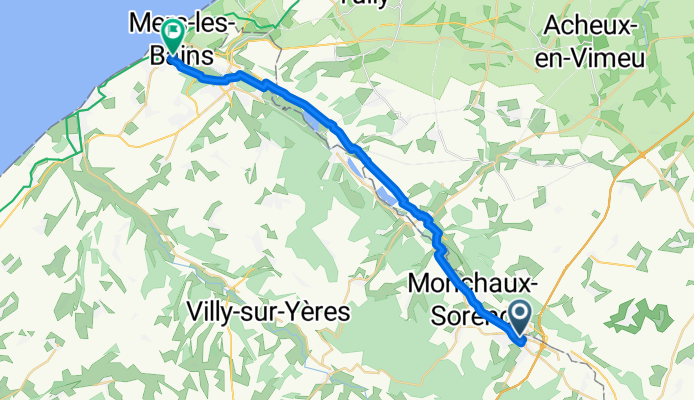 Chemin de la Fonderie, Blangy-sur-Bresle to Rue François Mitterrand, Le Tréport