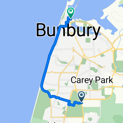 Sporty route in Bunbury