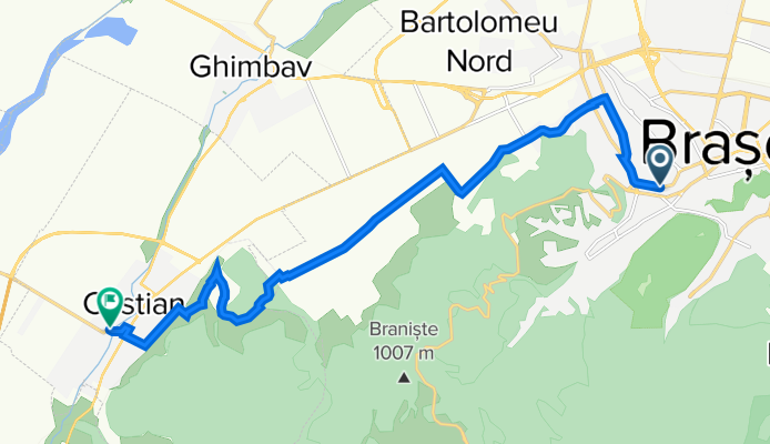 Brasov - Cristian route