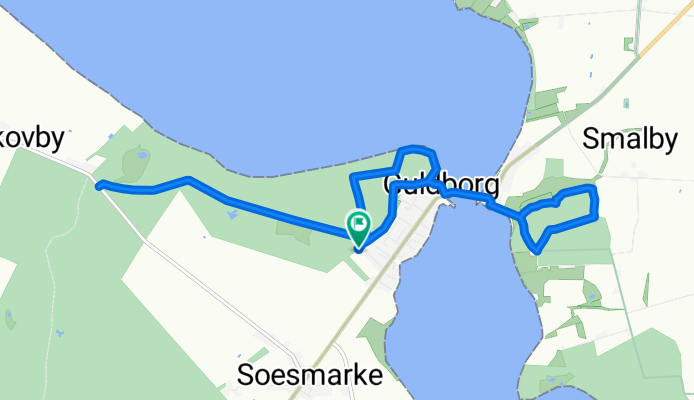 Løberute - Guldborg Camp-Nordskov-Færgemark