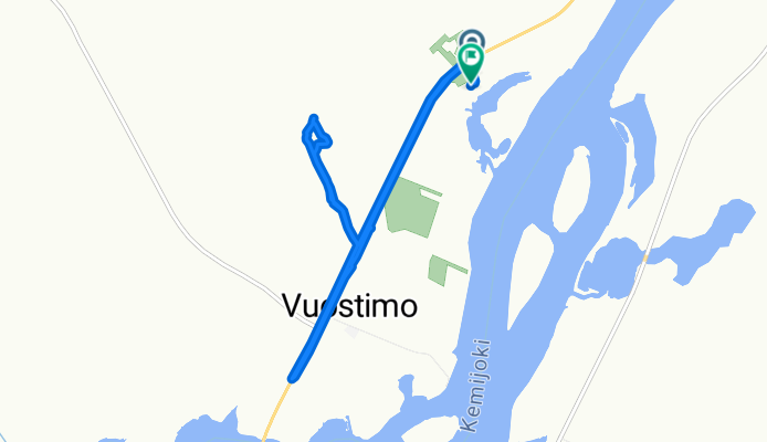 От Kuukiuruntie 1–11, Vuostimo до Kuukiuruntie 13, Vuostimo