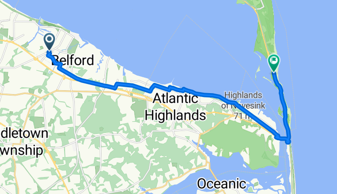 124 Main St, Port Monmouth to Hartshorne Dr, Highlands