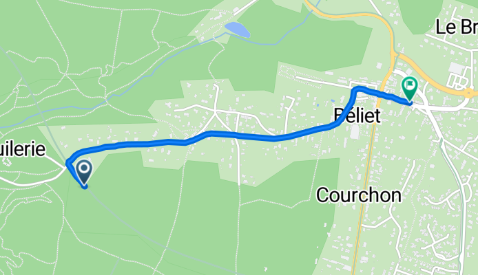 81B Le Graoux, Belin-Béliet to 24 Rue du Stade, Belin-Béliet