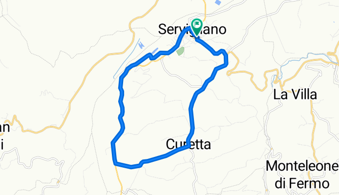 Restful route in Servigliano
