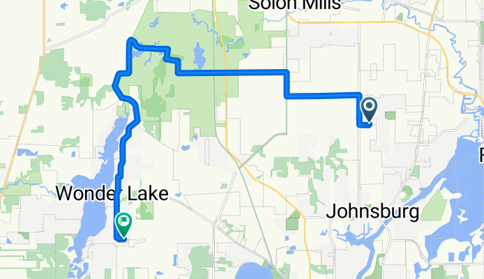 Restful route in Wonder Lake
