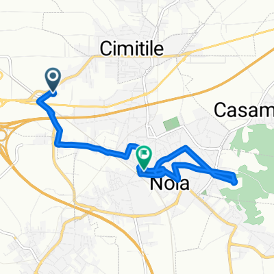 Da Via Nazionale delle Puglie 397, Nola a Via San Paolino 88, Nola