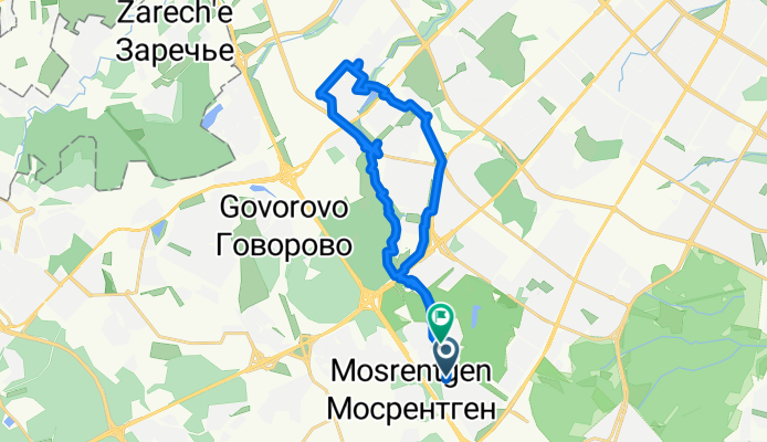 От улица Генерала Тюленева, 7к1с3, Москва до улица Тёплый Стан, вл27с1, Москва