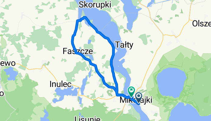 Michała Kajki 61, Mikołajki do plac Wolności 13, Mikołajki