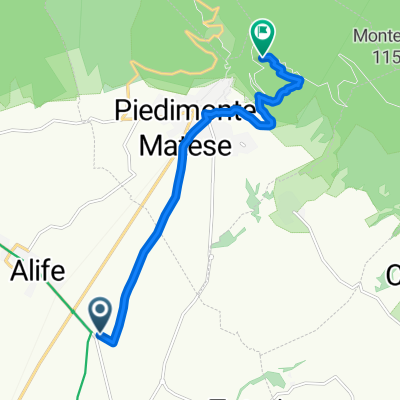 Da Via Campisi 2, Alife a Via Nuova Monte Muto, Piedimonte Matese