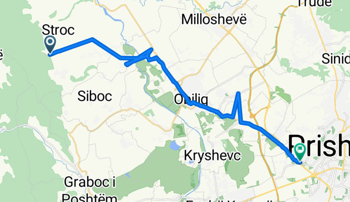 Unnamed Road, Strofc to Ahmet Krasniqi, Prishtinë