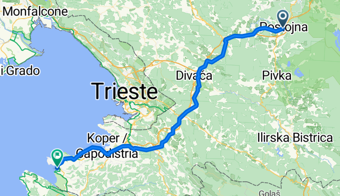 Postojna to Portorož