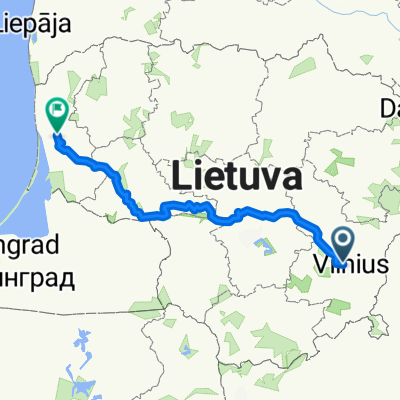 Vilnius - Jurbarkas - Taurage- Gargzdai
