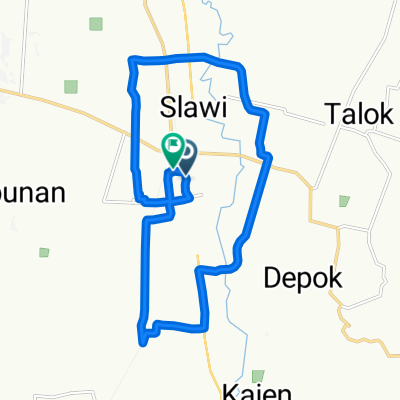 Jalan KH. Mas Mansyur F50, Kecamatan Slawi to Jalan Merpati 1, Kecamatan Slawi