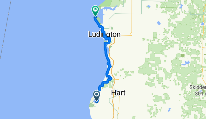 Silver Lake SP to Ludington SP