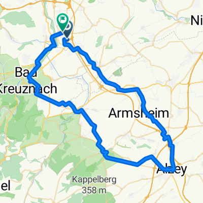 Hohe Straße 15, Gensingen nach Goldbergstraße 12, Gensingen